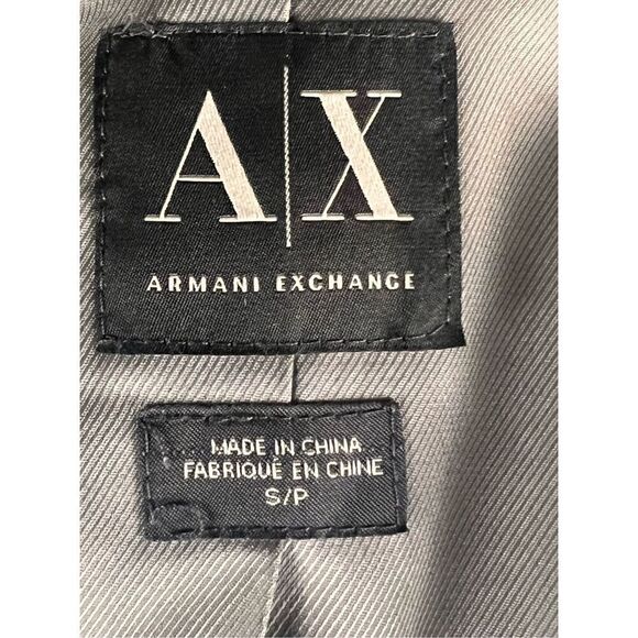 AX Armani Exchange wool mohair blend gray overcoat holiday 2014 Giorgio Small - Picture 8 of 8
